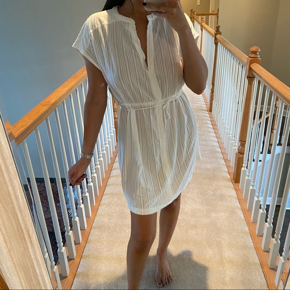 ZARA WHITE COVER UP DRESS